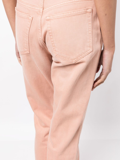 Shop Ulla Johnson Mid-rise Straight-leg Jeans In Pink