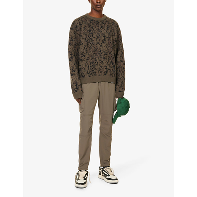 Represent - Camo-Jacquard Cotton-Blend Sweater - Mens - Green Multi for Men