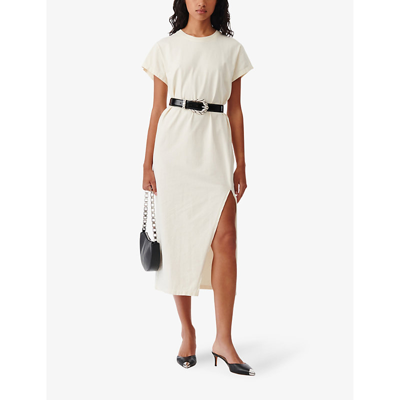 Shop Iro Women's Whi11 Litonya Loose-fit Midi Cotton T-shirt Dress