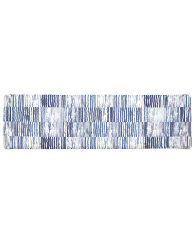 Shop Floorpops Linea Anti-fatigue Comfort Long Mat In Blue