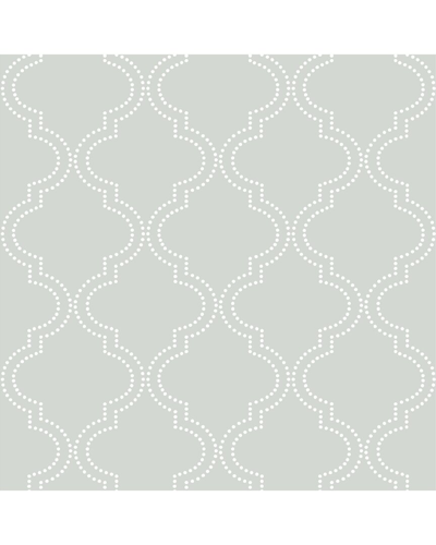 Shop Nuwallpaper Grey Quatrefoil Peel & Stick Wallpaper