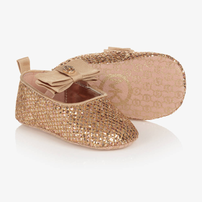 Shop Michael Kors Baby Girls Rose Gold Pre-walker Shoes