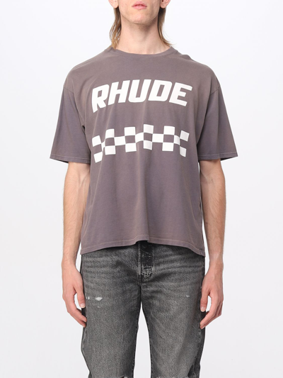 T恤 RHUDE 男士 颜色 灰色