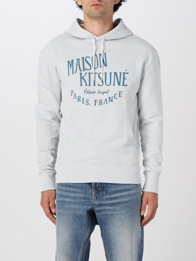 Shop Maison Kitsuné Palais Royal Cotton Sweatshirt In Grey