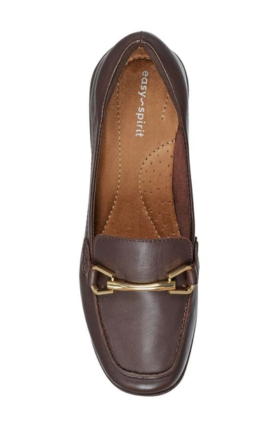 Shop Easy Spirit Amalie Bit Loafer In Dark Brown