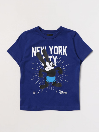 Shop Givenchy Disney T-shirt With New York Print In Sky