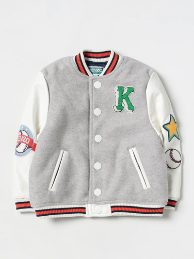 Shop Kenzo Jacket  Kids Kids Color Grey