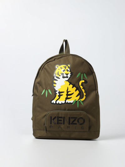 Shop Kenzo Duffel Bag  Kids Kids Color Kaki