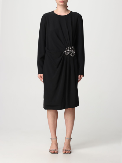Shop Emporio Armani Dress  Woman Color Black