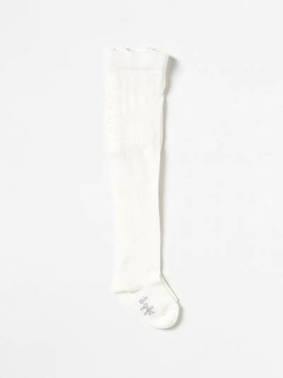 Shop Il Gufo Girls' Socks  Kids Color Milk