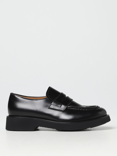 Shop Church's Lynton Moccasins In Brushed Leather In Black