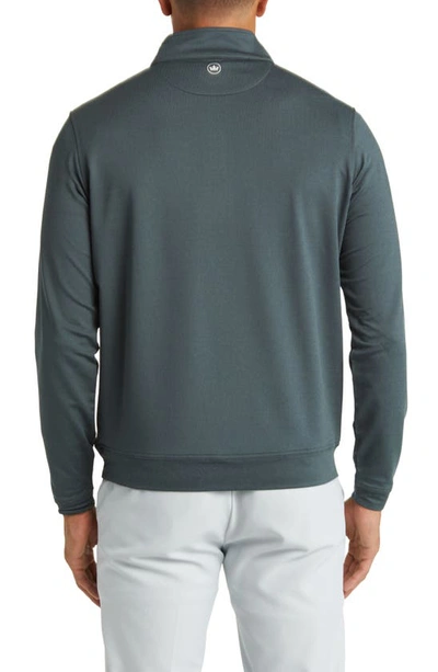 Peter Millar Crafted Stealth Quarter Zip Performance Pullover In Balsam