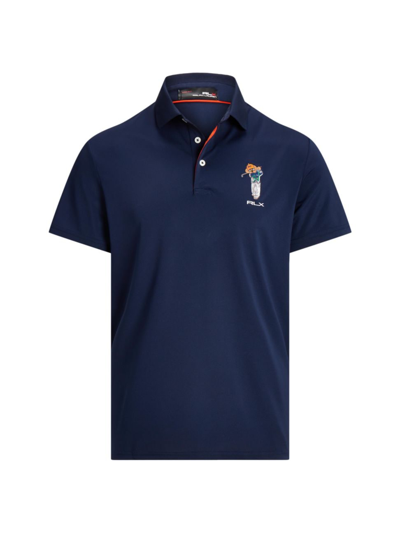 Shop Polo Ralph Lauren Men's Polo Bear Slim-fit Polo Shirt In Navy