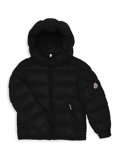 Shop Moncler Little Kid's & Kid's  Maya Down Jacket In Black