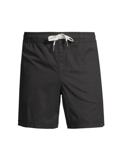 Shop Rails Men's Cruz Shorts In Washed Black