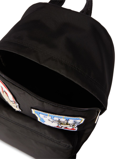 Off-white College Cotton Backpack In Black