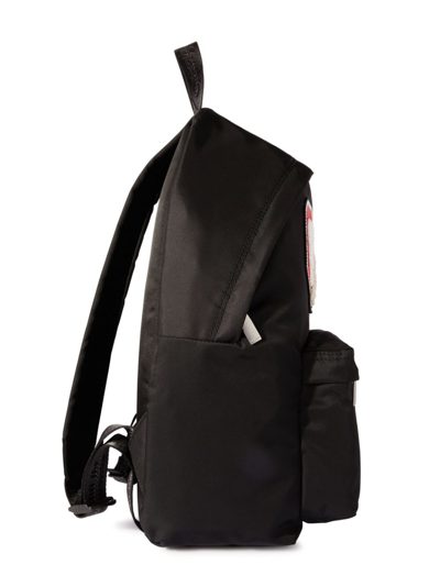 Off-white College Cotton Backpack In Black