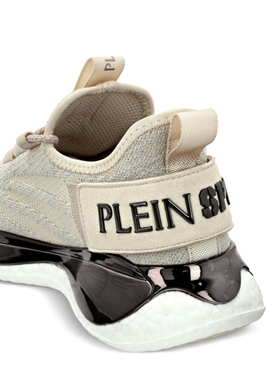 Shop Plein Sport The Iron Tiger Gen.x.02 Sneakers In Neutrals