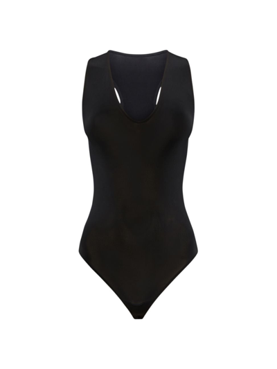 Shop Wolford Women's Buenos Aires String Bodysuit In Black