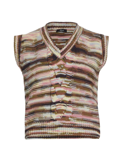 Shop Rails Women's Brixton Knit Sweater Vest In Forest Space Dye