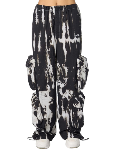 Shop Amiri Women's Tie-dye Nylon Pants In Black Multi