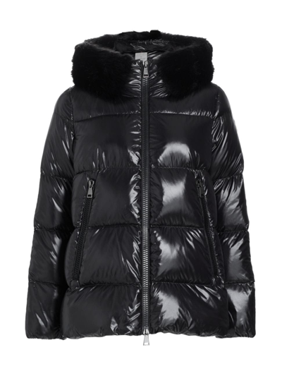 Shop Moncler Women's Archivo Classico Laiche Short Parka In Black