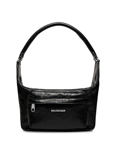 Shop Balenciaga Women's Raver Medium Bag With Handle In Black