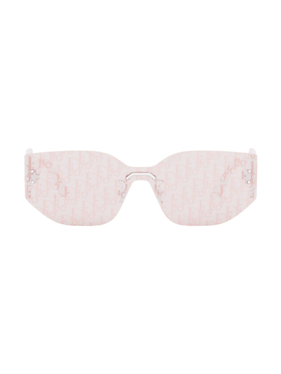 Shop Dior Women's Club M6u Palladium Butterfly Sunglasses In Pink