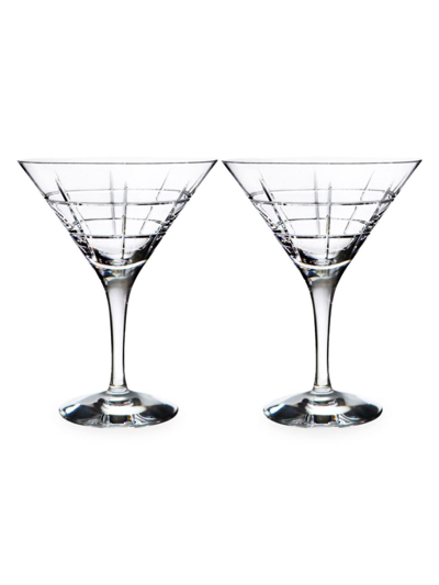 Shop Orrefors Street 2-piece Martini Glass Set In Neutral