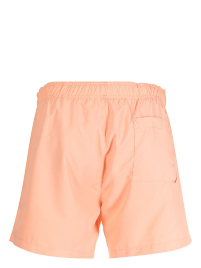 Shop Hugo Logo-print Swim Shorts In Pink
