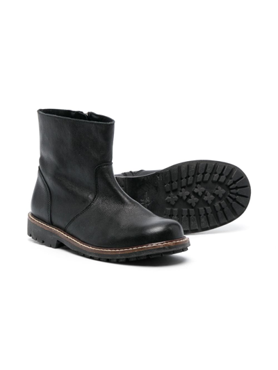 Shop Bonpoint Santiag Leather Boots In Black