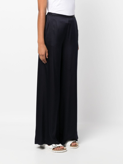 Forte Forte Wide-leg Tailored-cut Trousers In Blue