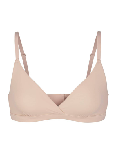 Shop Skims Women's Fits Everybody Crossover Bralette In Clay