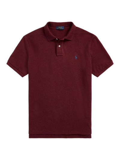 Shop Polo Ralph Lauren Men's Basic Mesh Polo Shirt In Spring Wine