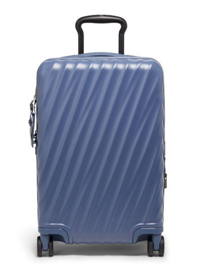 Shop Tumi Men's 20 Degree International Expandable 4-wheel Carry-on Suitcase In Slate Blue Texture