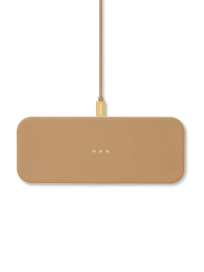 Shop Courant Catch:2 Classics Wireless Charger In Beige