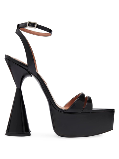 Shop D’accori Women's Ella 130mm Sculpted Platform Sandals In Liquorice