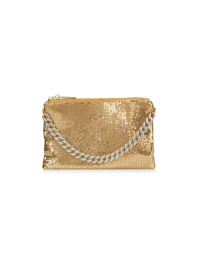 Shop Whiting & Davis Women's Zia Crossbody Bag In Gold