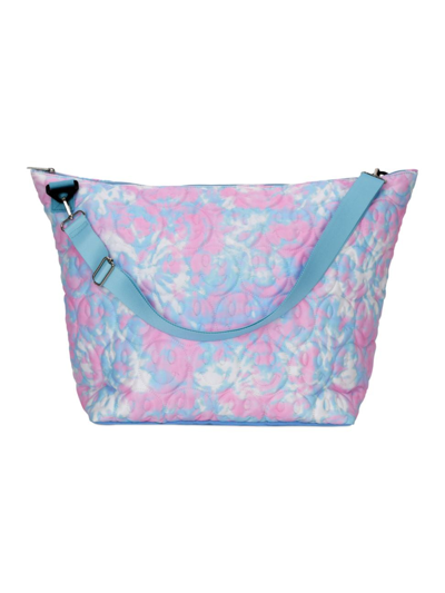 Shop Iscream Girl's Tie-dye Smile Weekender Bag In Neutral
