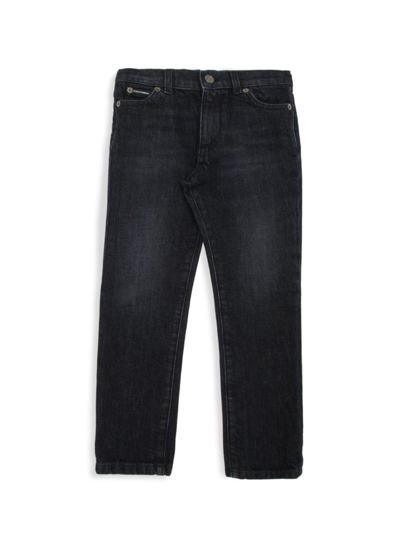 Shop Dolce & Gabbana Little Boy's & Boy's Slim-fit Jeans In Denim