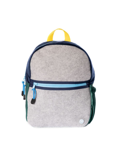 Shop Becco Bags Kid's Hook & Loop Sport Backpack In Navy Hunter