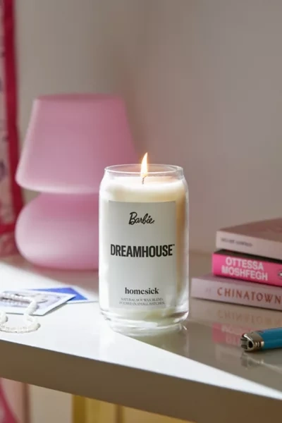 Shop Homesick Barbie 14 oz Candle In Pink At Urban Outfitters