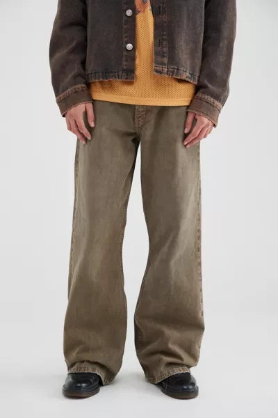 Shop Bdg Slacker Relaxed Fit Jean In Taupe, Men's At Urban Outfitters