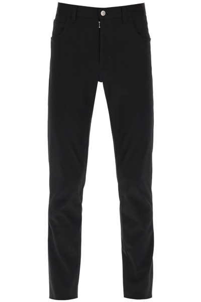 Shop Maison Margiela Five-pocket Skinny Jeans Men In Black