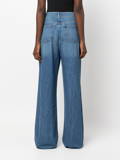 3x1 Wided-leg Cotton Jeans In 蓝色