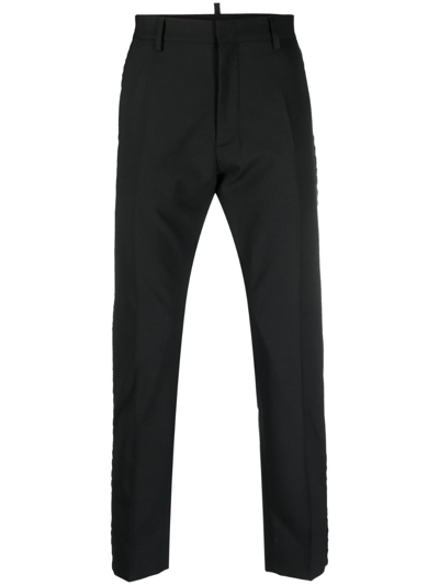 Shop Dsquared2 Tailored Straight-leg Trousers In Black