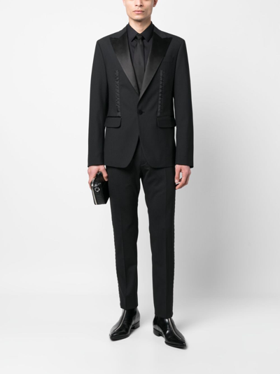 Dsquared2 Tailored Straight-leg Trousers In Black