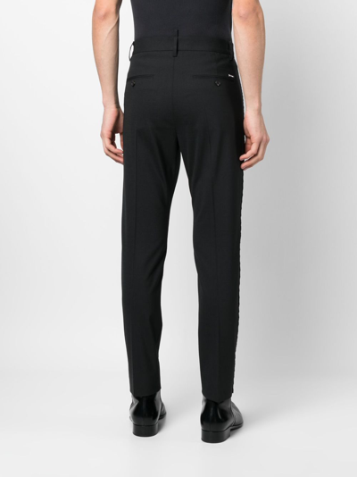 Shop Dsquared2 Tailored Straight-leg Trousers In Black