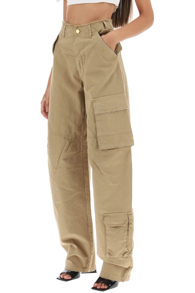 Shop Darkpark Rosalind Cargo Pants In Beige (beige)