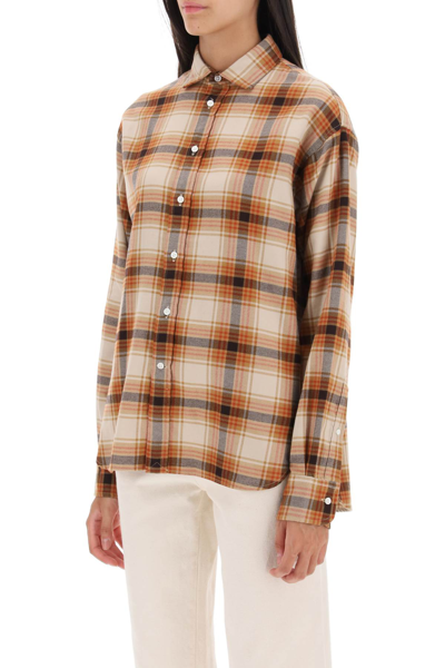 Shop Polo Ralph Lauren Check Flannel Shirt In Tan Multi Plaid (beige)